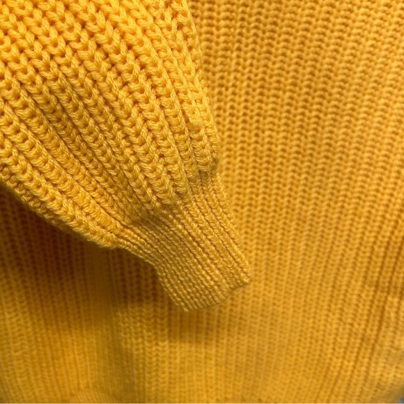 Aritzia Montpellier Knit Sweater Top - Yellow - Merino Wool - Size S - Picture 6 of 8